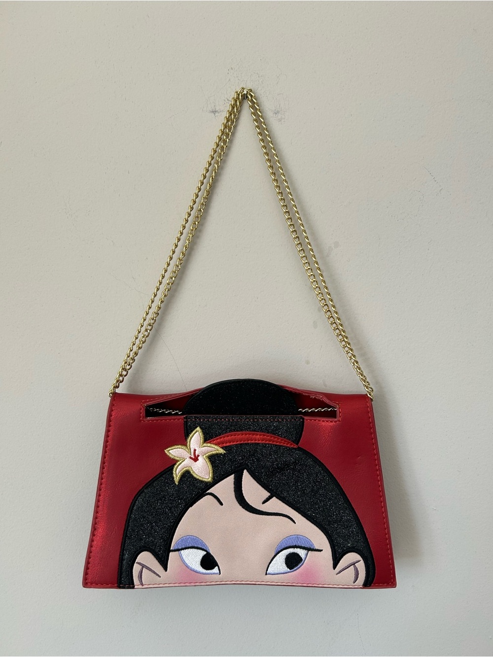 Danielle Nicole and Disney Milan Crossbody Clutch Bag with Gold Chain